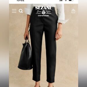 Brand New & Never Worn Sezane Black Gustavo Trousers